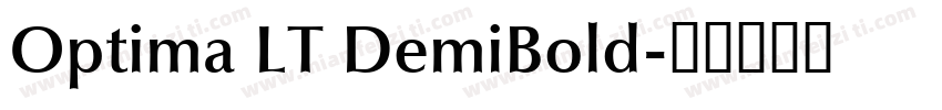 Optima LT DemiBold字体转换